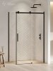 NEW TRENDY Kabina prysznicowa SOFTI BLACK 100x80x200 EXK-3965